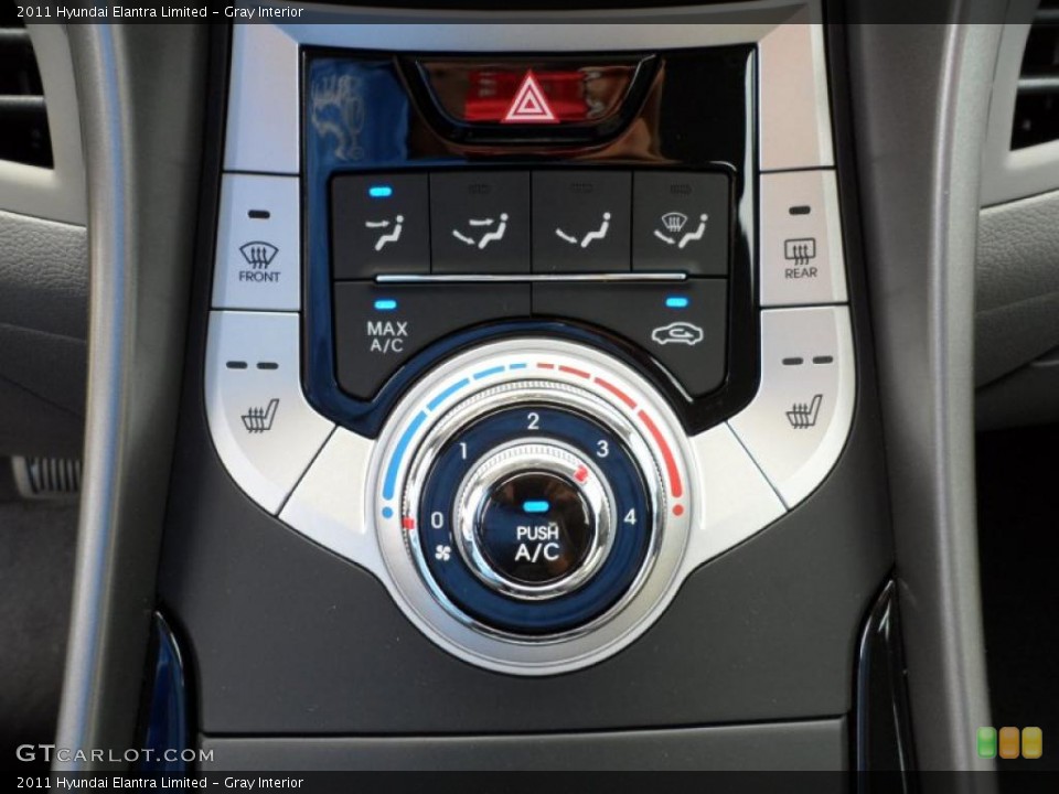 Gray Interior Controls for the 2011 Hyundai Elantra Limited #49586170