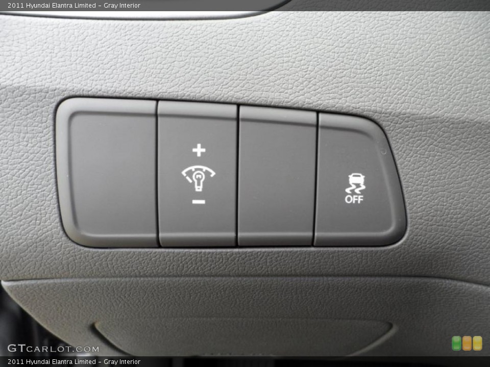 Gray Interior Controls for the 2011 Hyundai Elantra Limited #49586245