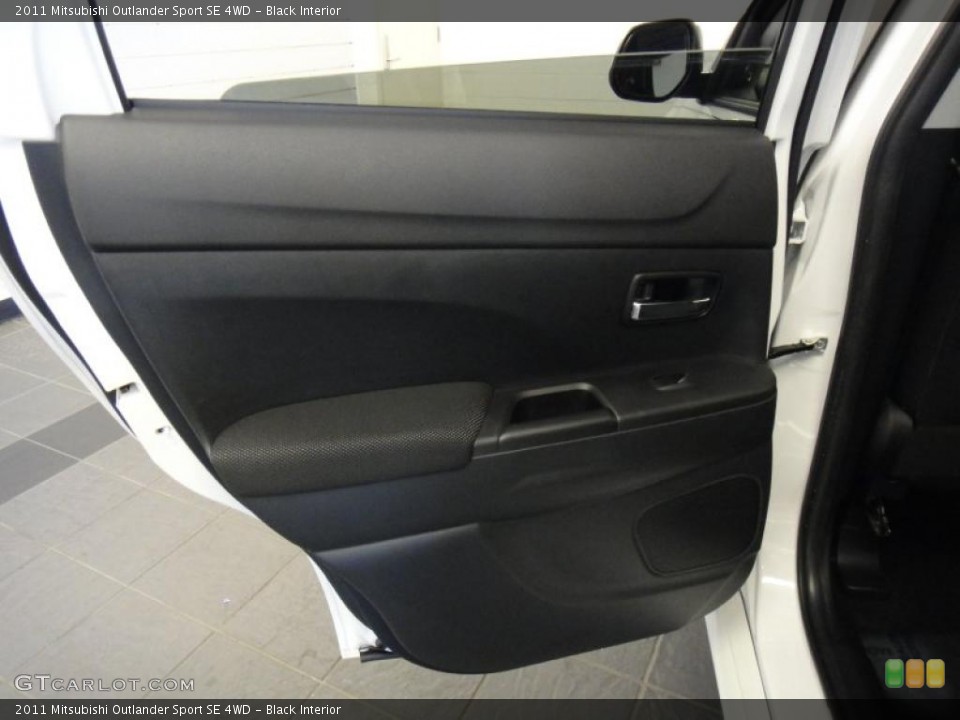 Black Interior Door Panel for the 2011 Mitsubishi Outlander Sport SE 4WD #49586335