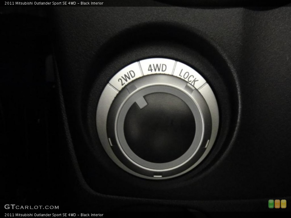Black Interior Controls for the 2011 Mitsubishi Outlander Sport SE 4WD #49586425