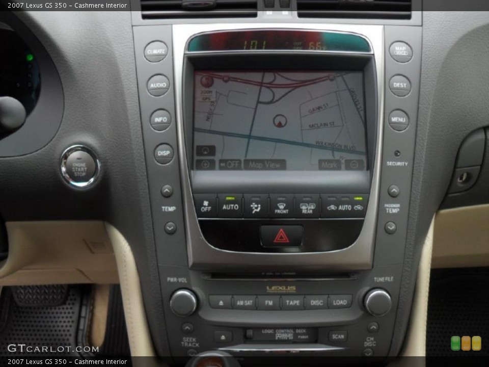 Cashmere Interior Navigation for the 2007 Lexus GS 350 #49586587