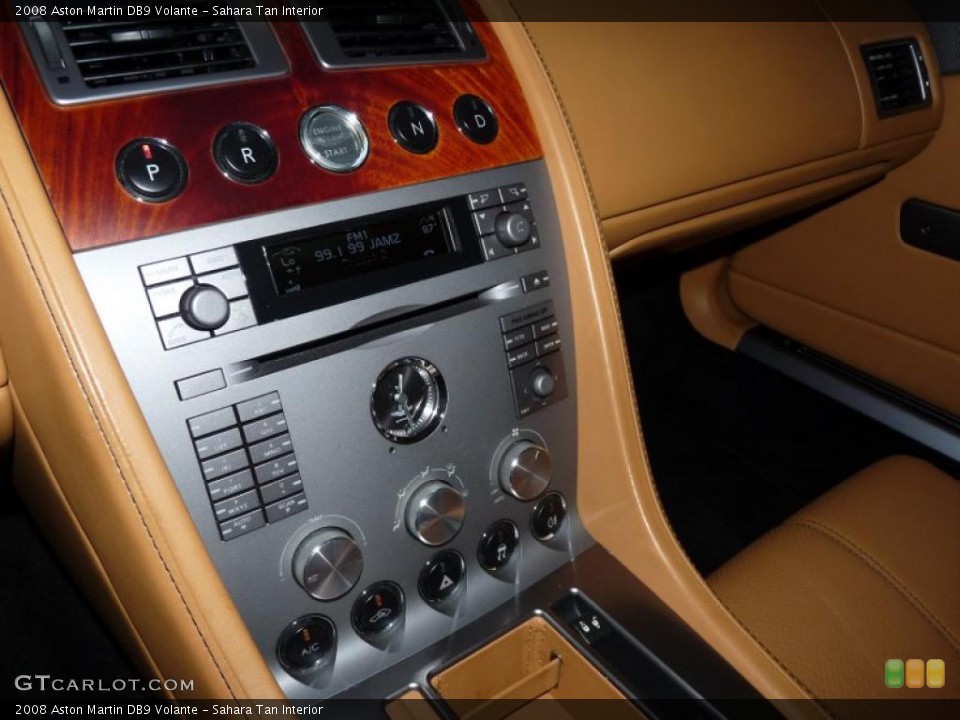 Sahara Tan Interior Controls for the 2008 Aston Martin DB9 Volante #49588633