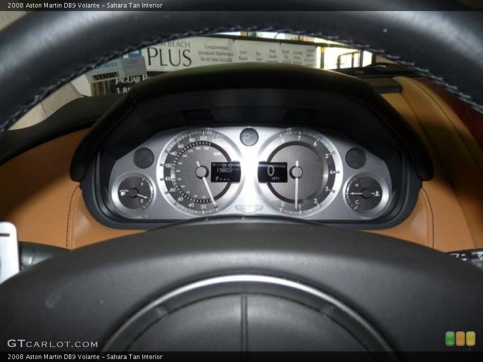 Sahara Tan Interior Gauges for the 2008 Aston Martin DB9 Volante #49588693