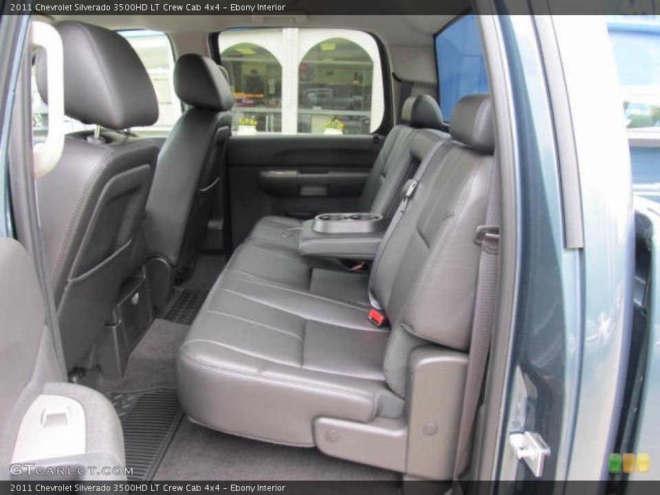 Ebony Interior Photo for the 2011 Chevrolet Silverado 3500HD LT Crew Cab 4x4 #49589662