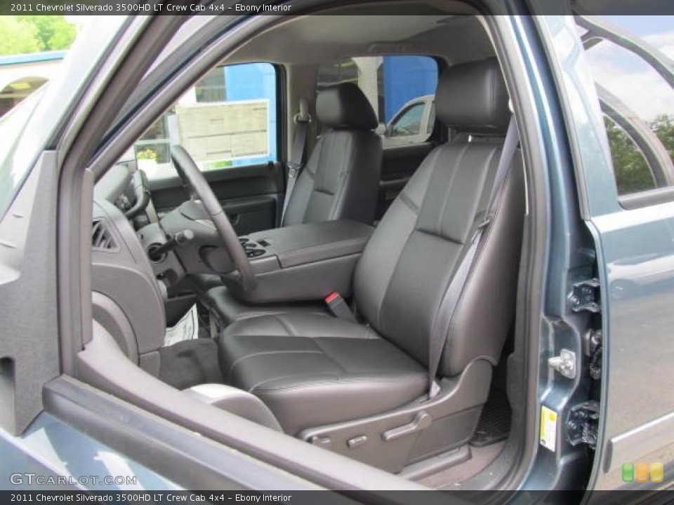 Ebony Interior Photo for the 2011 Chevrolet Silverado 3500HD LT Crew Cab 4x4 #49589677