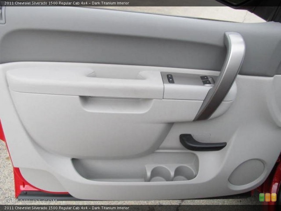 Dark Titanium Interior Door Panel for the 2011 Chevrolet Silverado 1500 Regular Cab 4x4 #49590613