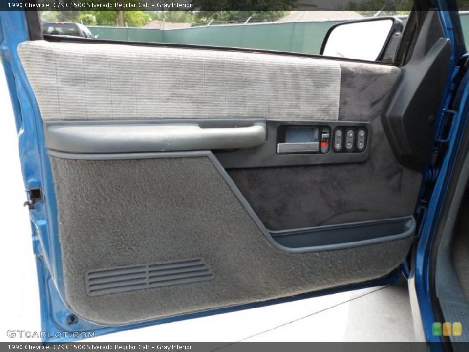 Gray Interior Door Panel for the 1990 Chevrolet C/K C1500 Silverado Regular Cab #49590895