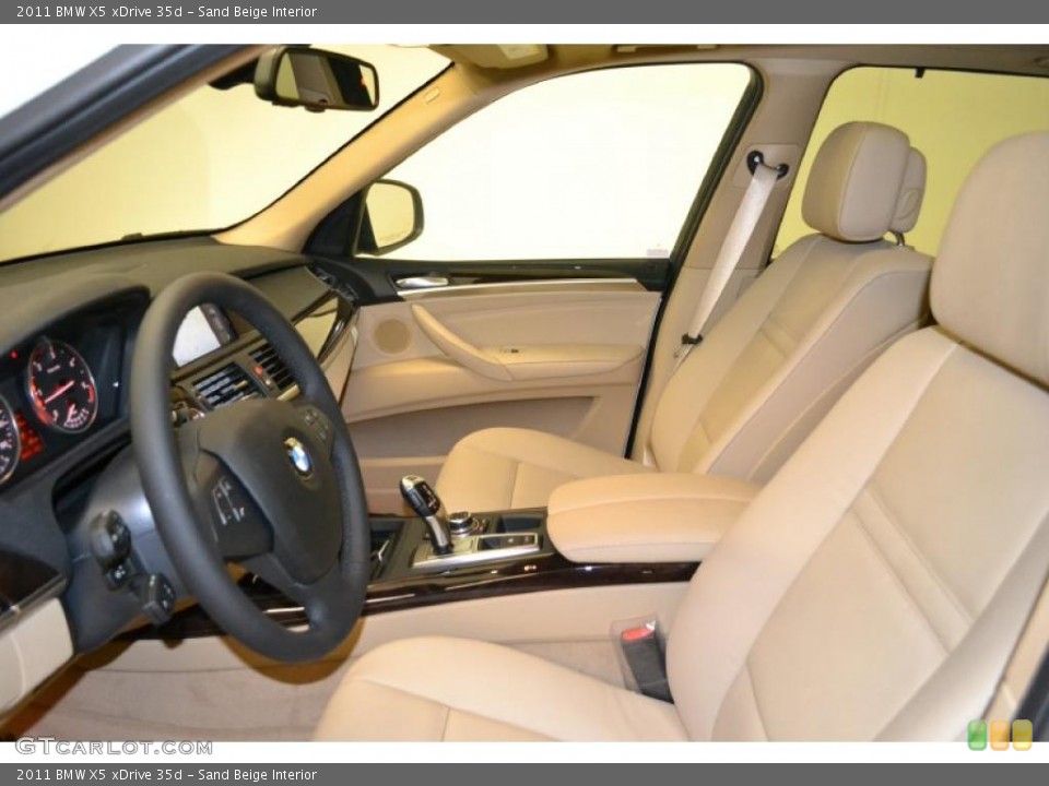Sand Beige Interior Photo for the 2011 BMW X5 xDrive 35d #49595350