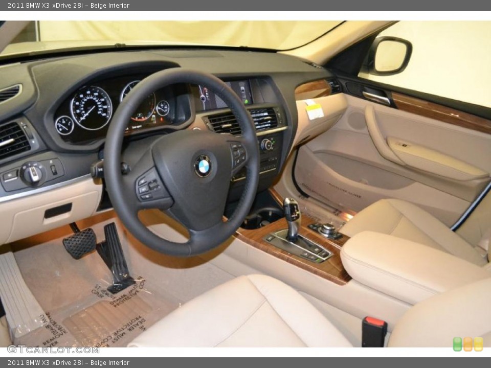 Beige Interior Photo for the 2011 BMW X3 xDrive 28i #49596277