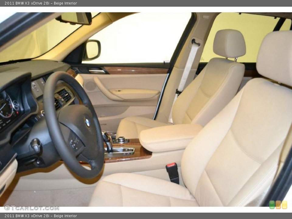 Beige Interior Photo for the 2011 BMW X3 xDrive 28i #49596292