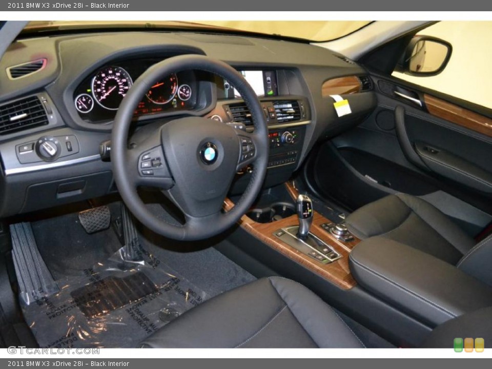Black Interior Photo for the 2011 BMW X3 xDrive 28i #49596682
