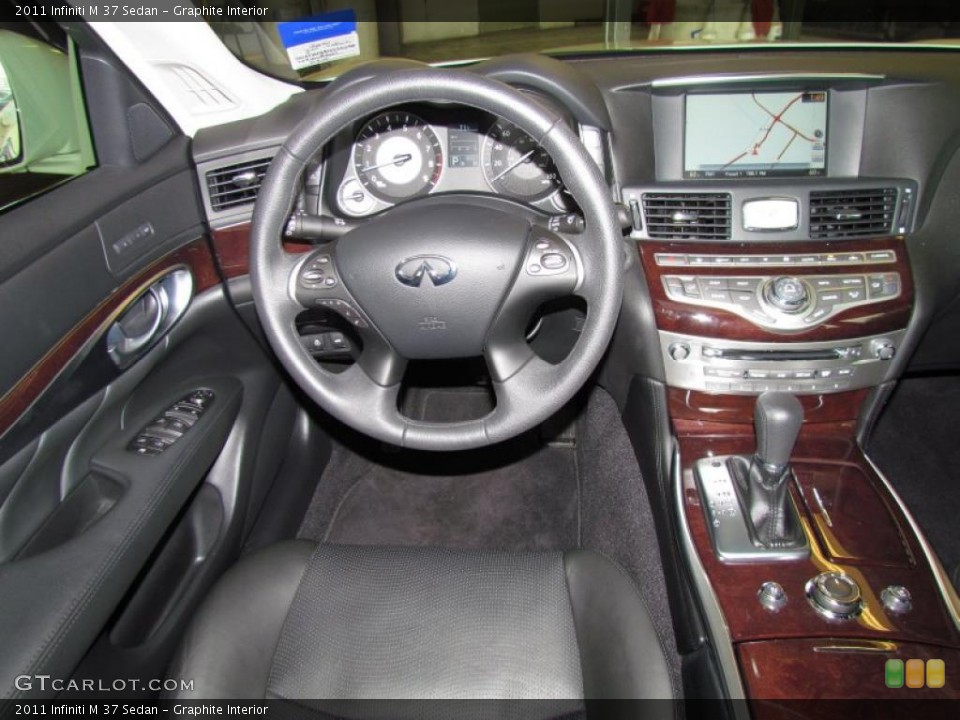 Graphite Interior Dashboard for the 2011 Infiniti M 37 Sedan #49597813