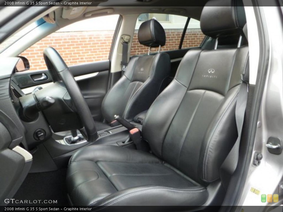 Graphite Interior Photo for the 2008 Infiniti G 35 S Sport Sedan #49599298