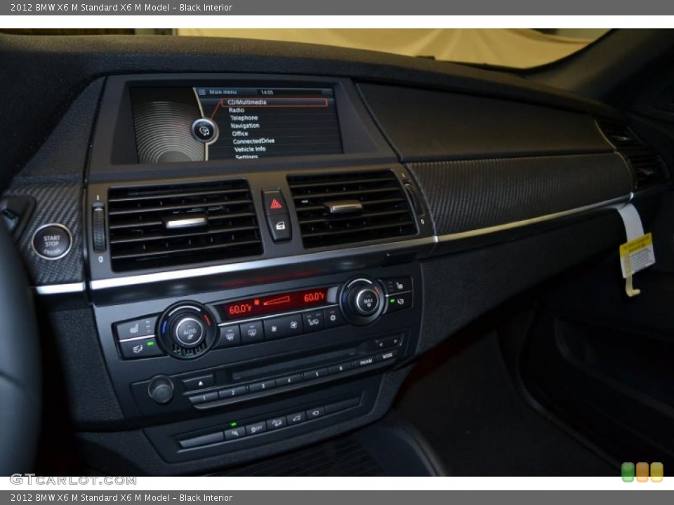 Black Interior Controls for the 2012 BMW X6 M  #49600210