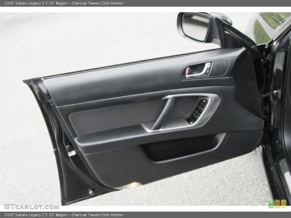 Charcoal Tweed Cloth Interior Door Panel for the 2005 Subaru Legacy 2.5 GT Wagon #49601197
