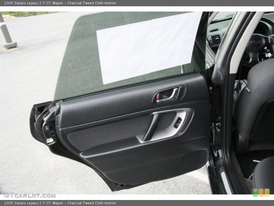 Charcoal Tweed Cloth Interior Door Panel for the 2005 Subaru Legacy 2.5 GT Wagon #49601212