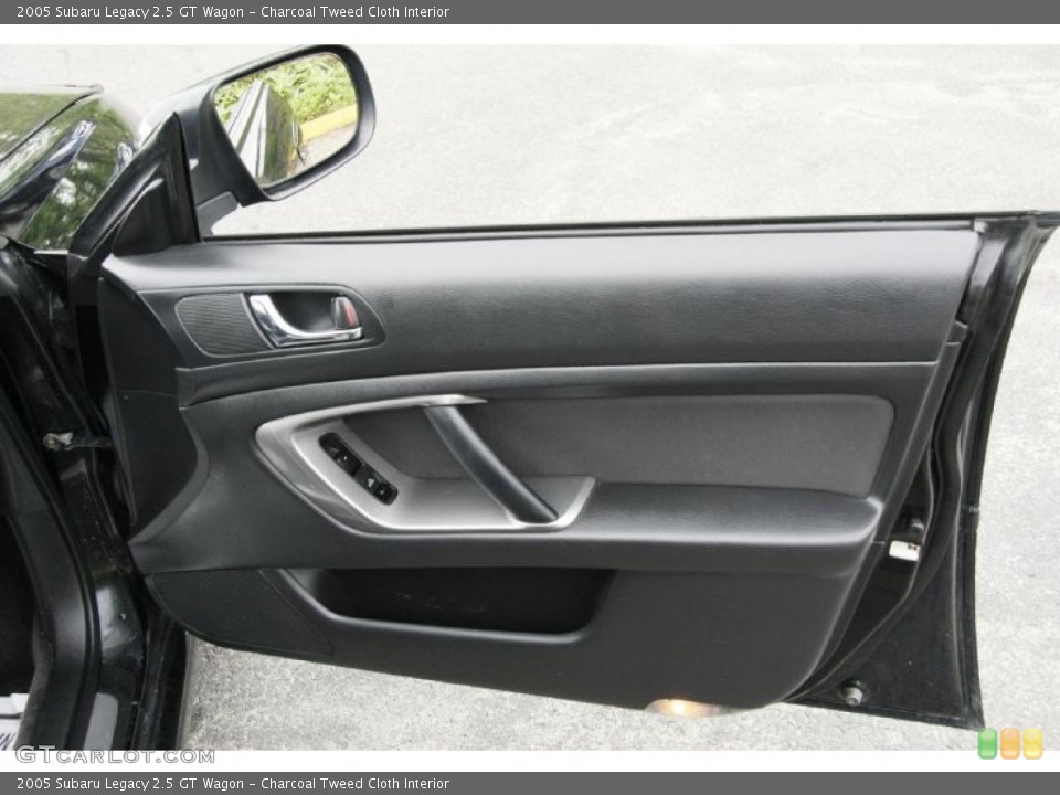 Charcoal Tweed Cloth Interior Door Panel for the 2005 Subaru Legacy 2.5 GT Wagon #49601287