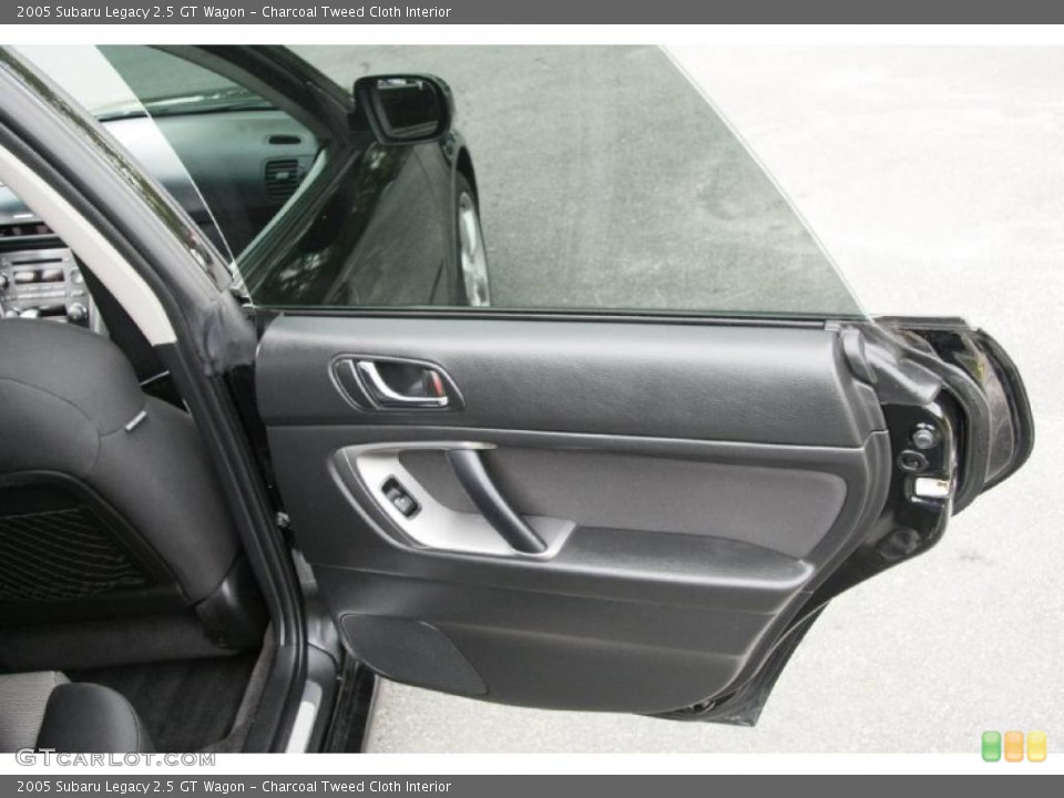 Charcoal Tweed Cloth Interior Door Panel for the 2005 Subaru Legacy 2.5 GT Wagon #49601302
