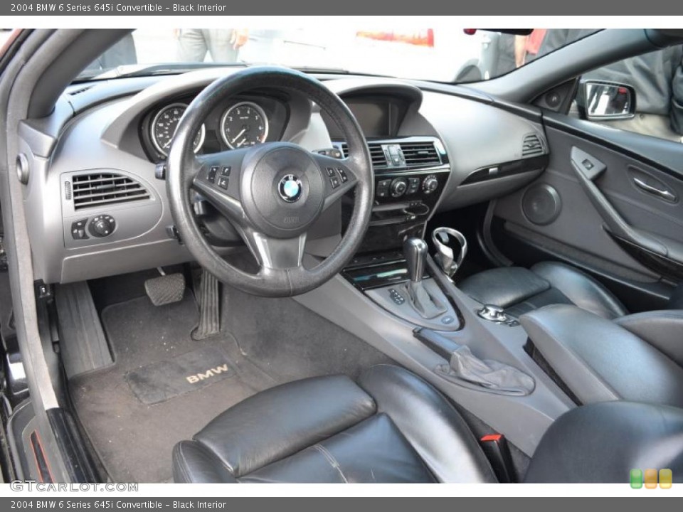 Black Interior Photo for the 2004 BMW 6 Series 645i Convertible #49601305