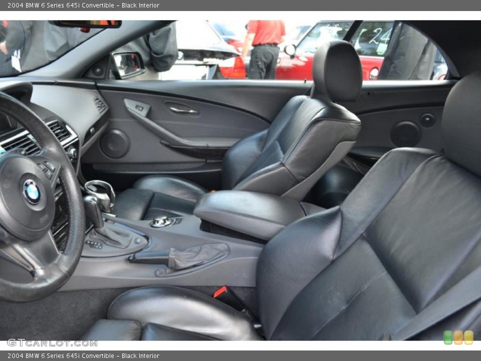 Black Interior Photo for the 2004 BMW 6 Series 645i Convertible #49601320