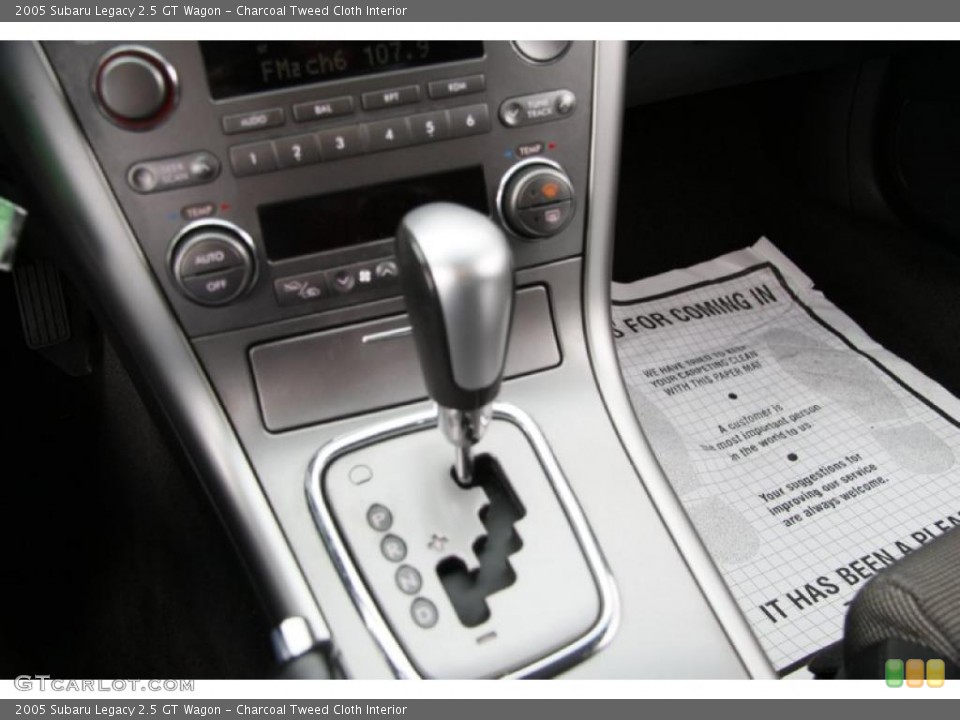 Charcoal Tweed Cloth Interior Transmission for the 2005 Subaru Legacy 2.5 GT Wagon #49601347