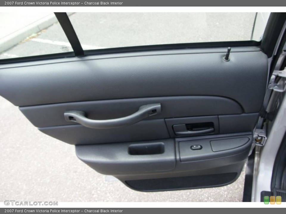 Charcoal Black Interior Door Panel for the 2007 Ford Crown Victoria Police Interceptor #49603828
