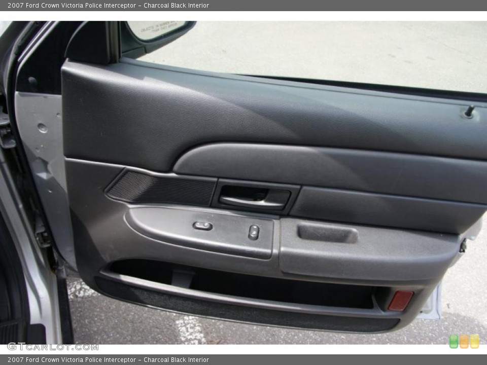 Charcoal Black Interior Door Panel for the 2007 Ford Crown Victoria Police Interceptor #49603870