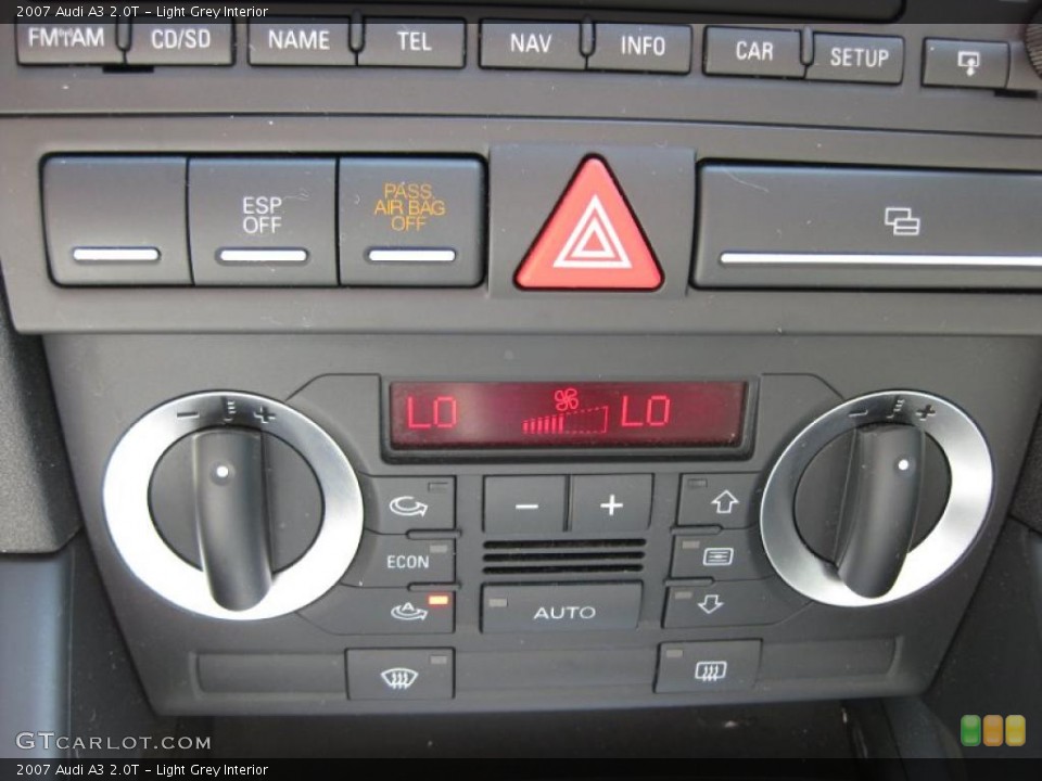 Light Grey Interior Controls for the 2007 Audi A3 2.0T #49605529