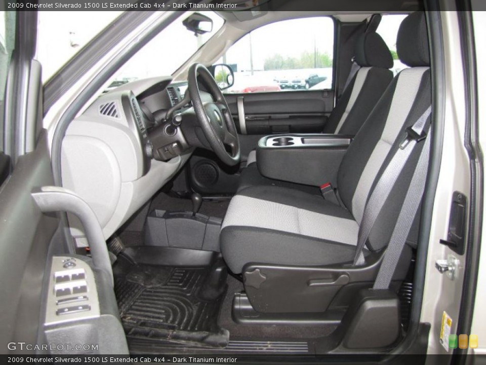 Dark Titanium Interior Photo for the 2009 Chevrolet Silverado 1500 LS Extended Cab 4x4 #49606153
