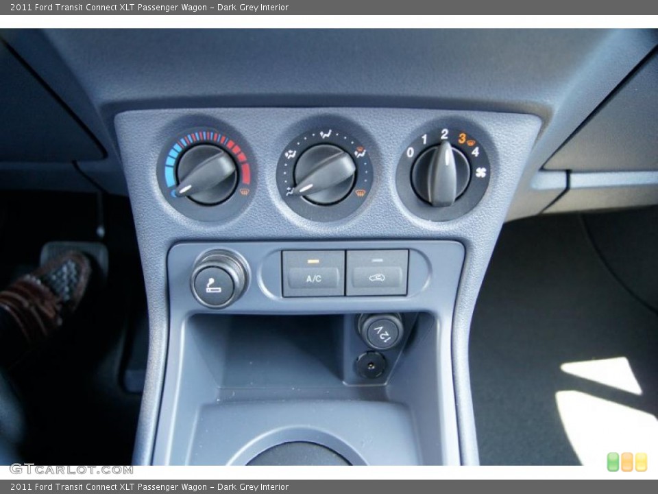 Dark Grey Interior Controls for the 2011 Ford Transit Connect XLT Passenger Wagon #49609588