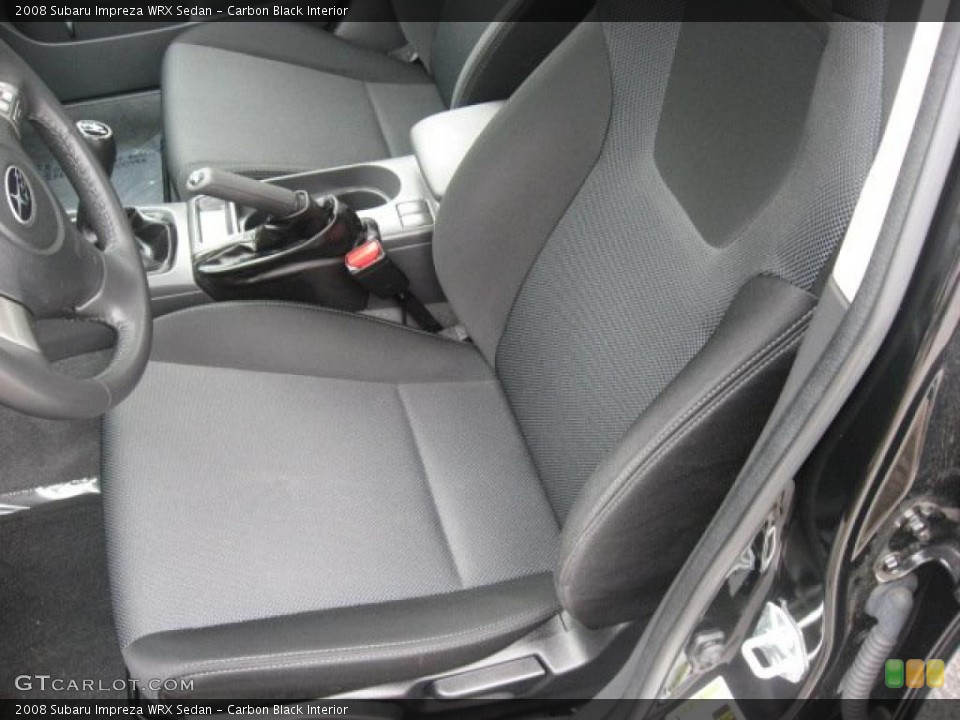 Carbon Black Interior Photo for the 2008 Subaru Impreza WRX Sedan #49612651