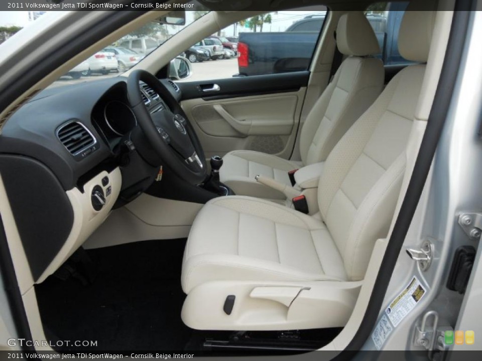 Cornsilk Beige Interior Photo for the 2011 Volkswagen Jetta TDI SportWagen #49612678