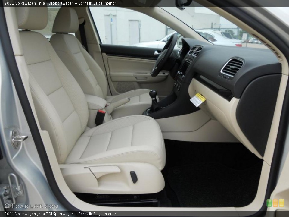 Cornsilk Beige Interior Photo for the 2011 Volkswagen Jetta TDI SportWagen #49612708