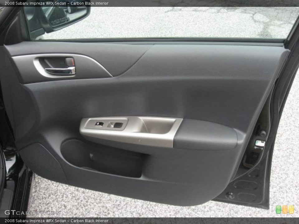 Carbon Black Interior Door Panel for the 2008 Subaru Impreza WRX Sedan #49612780