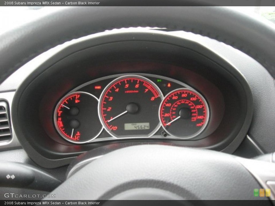 Carbon Black Interior Gauges for the 2008 Subaru Impreza WRX Sedan #49612849