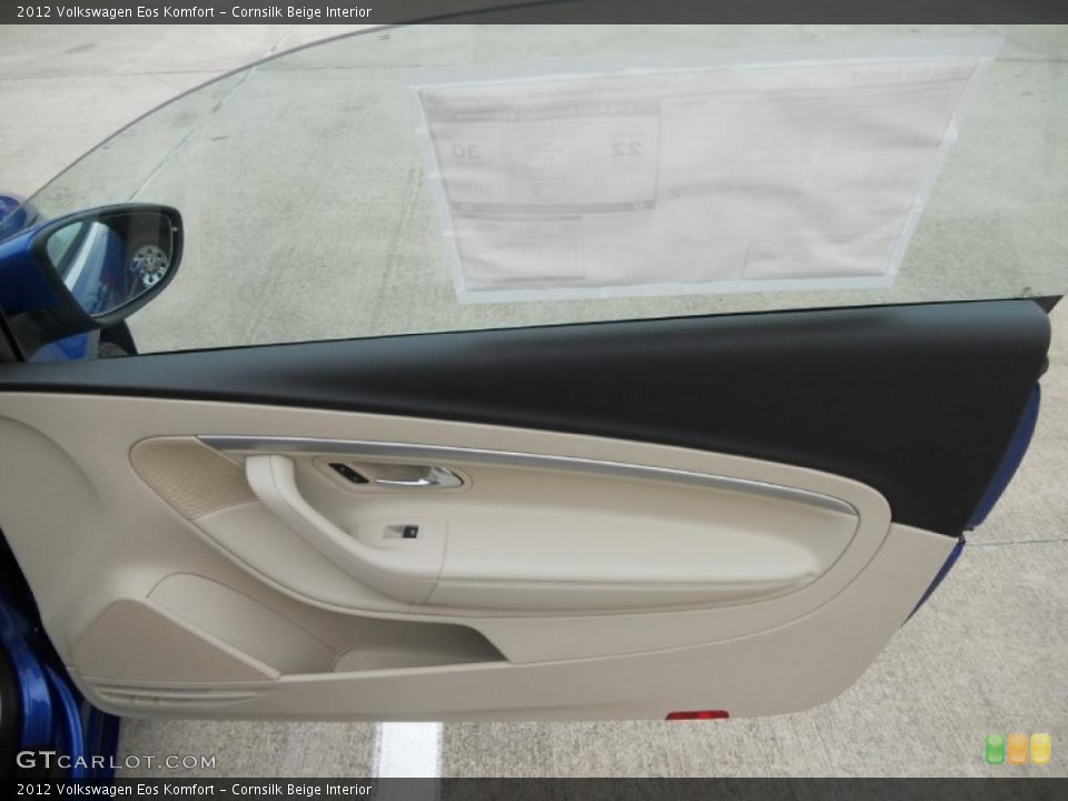 Cornsilk Beige Interior Door Panel for the 2012 Volkswagen Eos Komfort #49613329