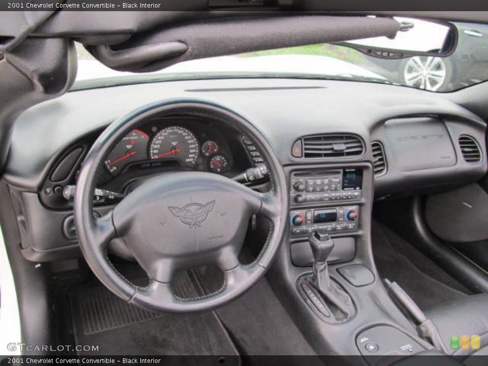 Black Interior Dashboard for the 2001 Chevrolet Corvette Convertible #49613413