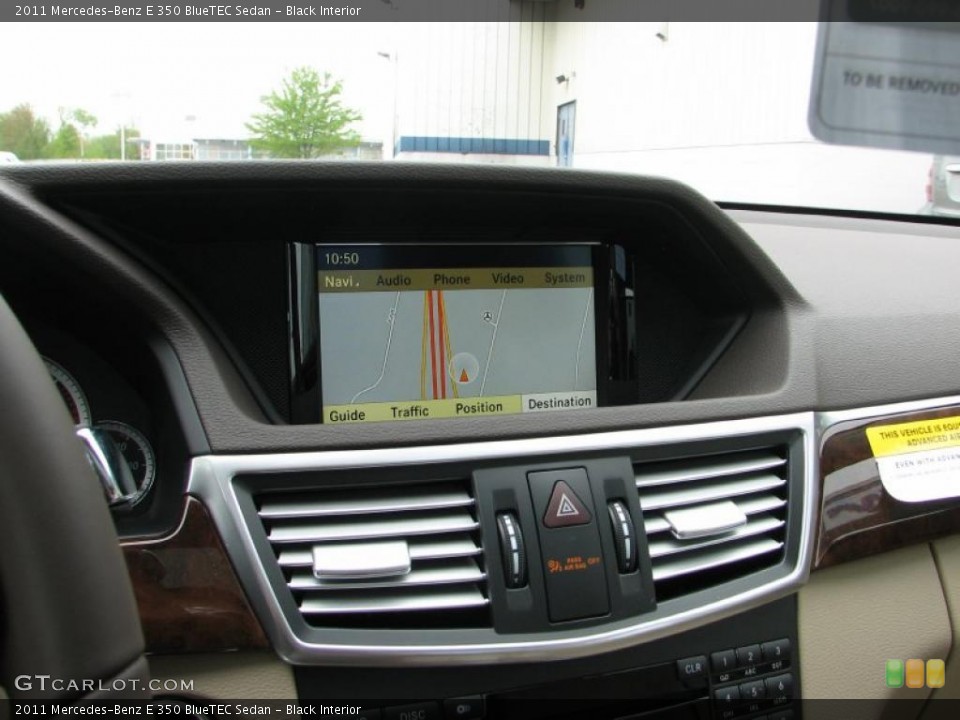 Black Interior Navigation for the 2011 Mercedes-Benz E 350 BlueTEC Sedan #49615453