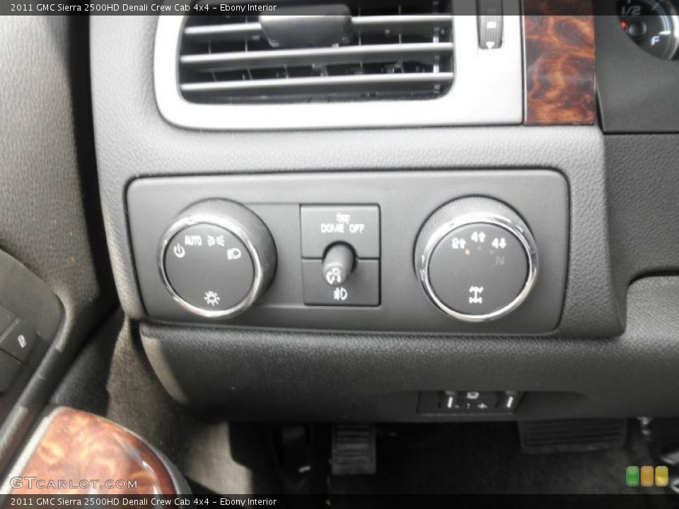 Ebony Interior Controls for the 2011 GMC Sierra 2500HD Denali Crew Cab 4x4 #49617232