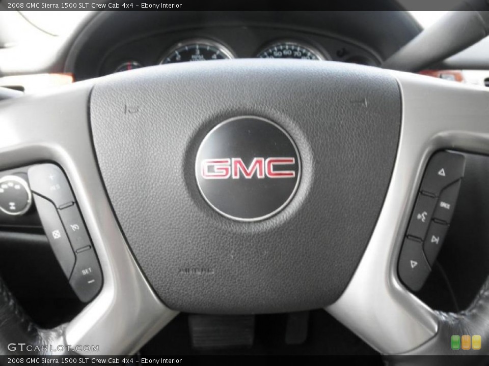 Ebony Interior Steering Wheel for the 2008 GMC Sierra 1500 SLT Crew Cab 4x4 #49617961
