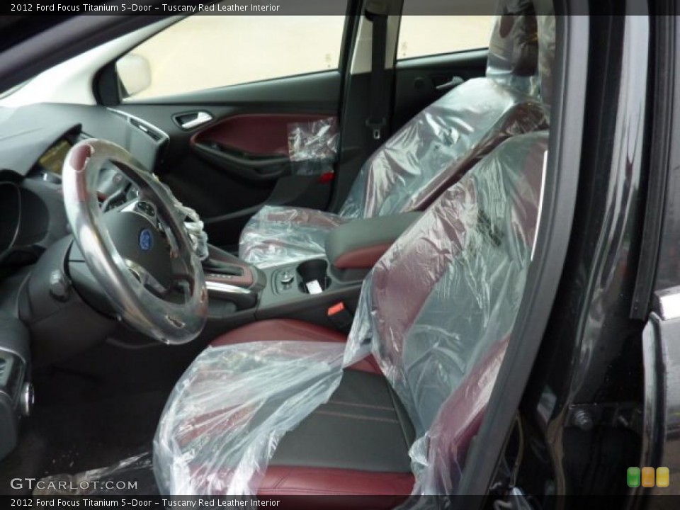 Tuscany Red Leather Interior Photo for the 2012 Ford Focus Titanium 5-Door #49619245