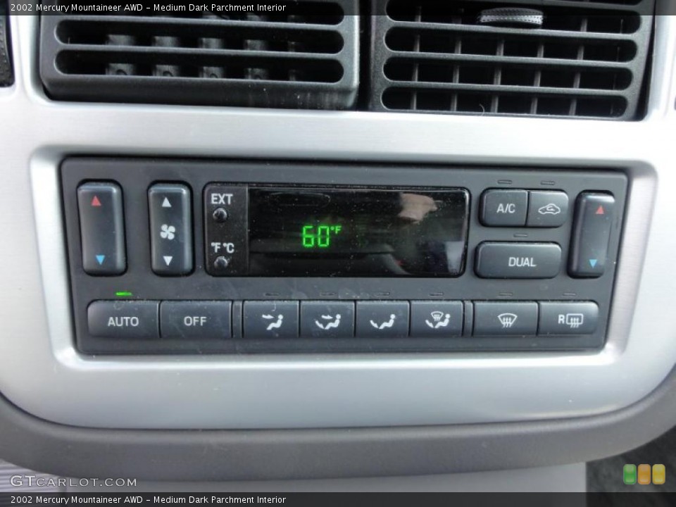 Medium Dark Parchment Interior Controls for the 2002 Mercury Mountaineer AWD #49619956