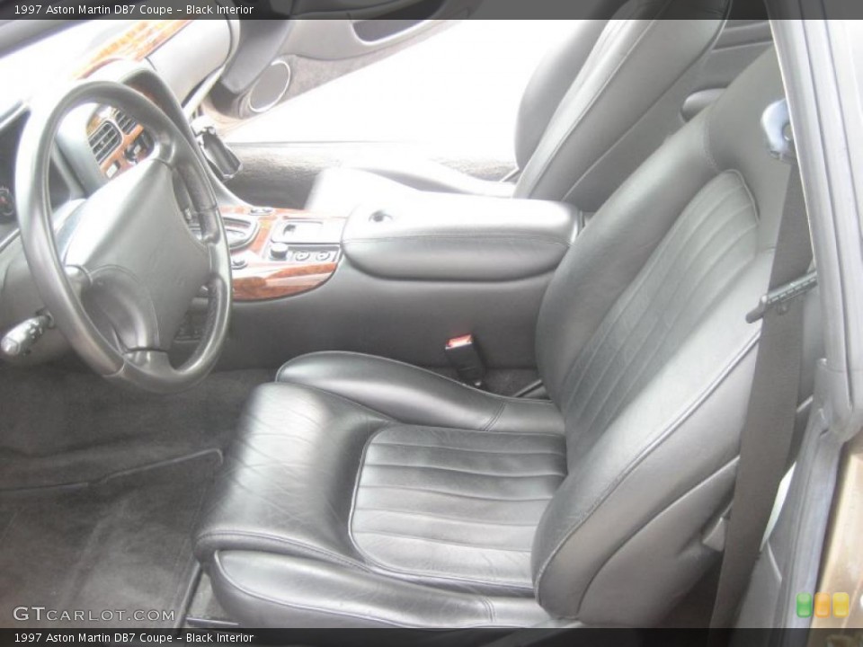 Black Interior Photo for the 1997 Aston Martin DB7 Coupe #49621078