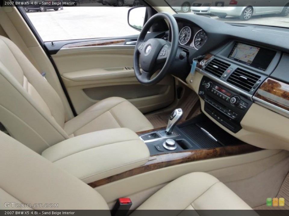 Sand Beige Interior Dashboard for the 2007 BMW X5 4.8i #49621747