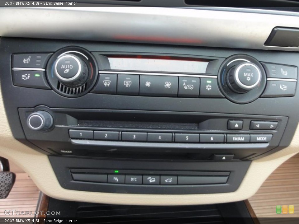 Sand Beige Interior Controls for the 2007 BMW X5 4.8i #49622083