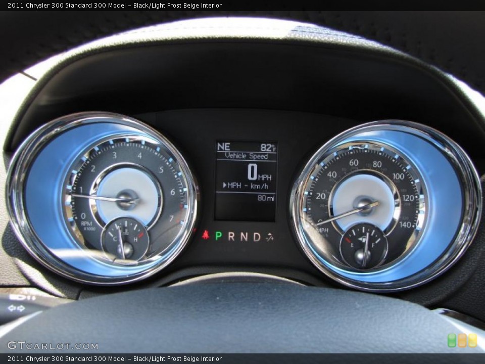 Black/Light Frost Beige Interior Gauges for the 2011 Chrysler 300  #49622239