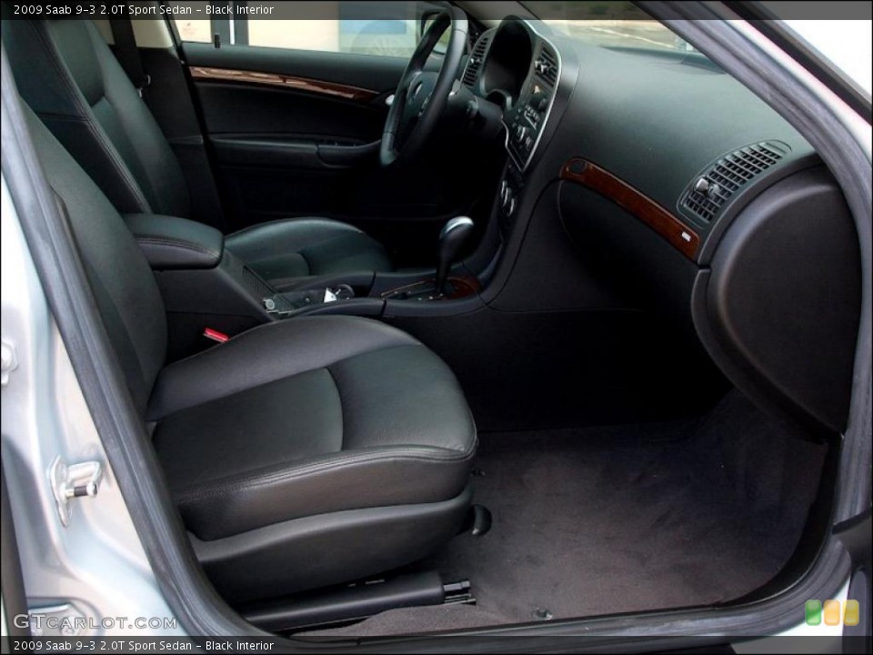 Black Interior Photo for the 2009 Saab 9-3 2.0T Sport Sedan #49622272