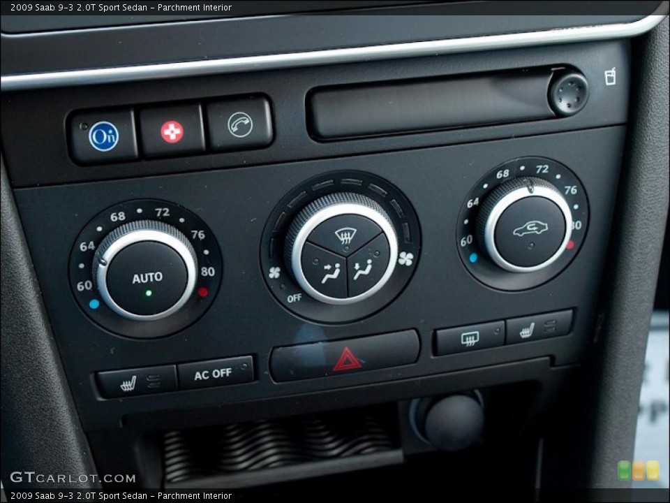 Parchment Interior Controls for the 2009 Saab 9-3 2.0T Sport Sedan #49622770