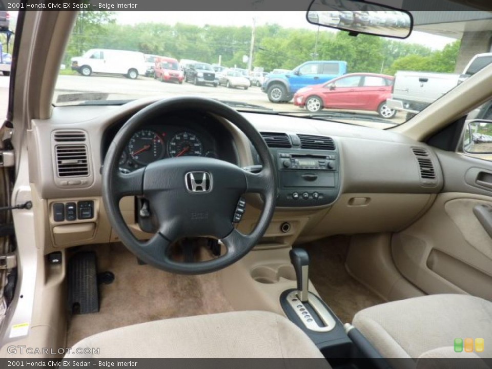 Beige Interior Photo for the 2001 Honda Civic EX Sedan #49624794