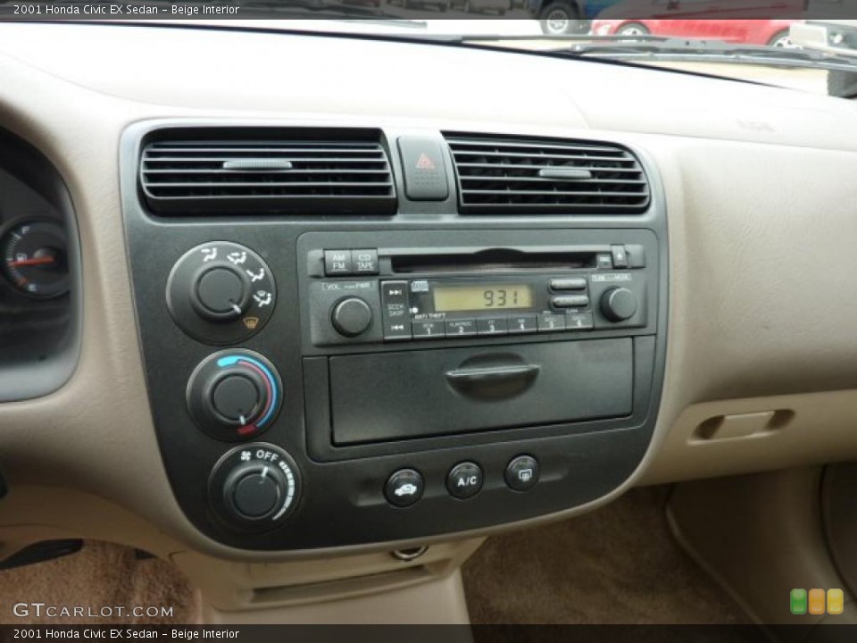 Beige Interior Controls for the 2001 Honda Civic EX Sedan #49624858